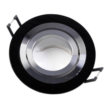 GTV OP-OPROK1-20 Süllyesztett kerek spot lámpatest, MORENA, fekete színben