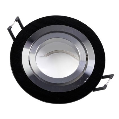   GTV OP-OPROK1-20 Süllyesztett kerek spot lámpatest, MORENA, fekete színben