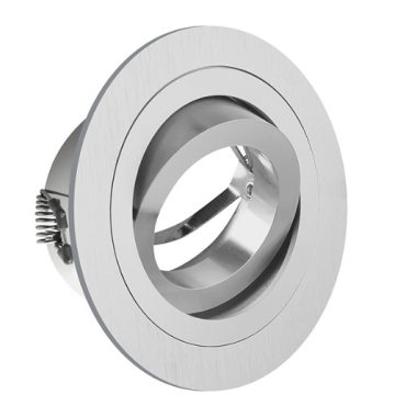 GTV OP-OPROK1-80 Süllyesztett kerek spot lámpatest, MORENA, ezüst színben