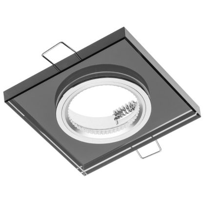   GTV OP-PALACEDKW-20 Süllyesztett négyzet alakú spot lámpatest, PALACE II, fekete színben