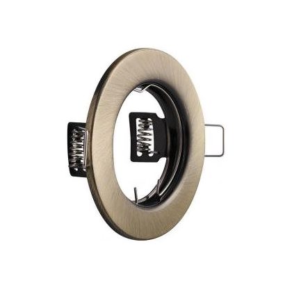 ELMARK 89156 Süllyesztett kerek spot lámpatest, 12V, max. 50W, szatén nikkel, rozsdamentes acél, d=80mm, A++-E