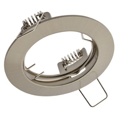 GTV OP-PRAN5-02 Süllyesztett kör spot lámpatest, inox, billenthető, IP20