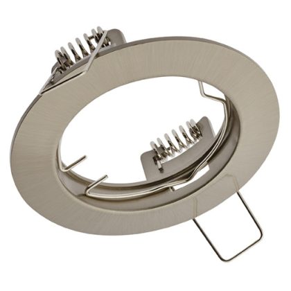   GTV OP-PRAN5-02 Süllyesztett kör spot lámpatest, inox, billenthető, IP20