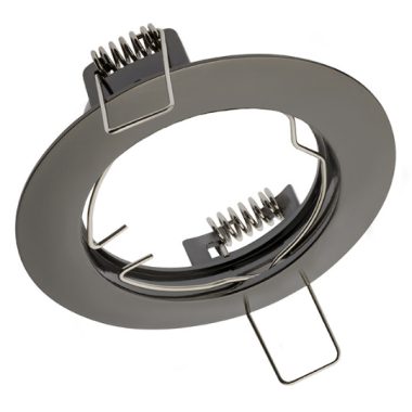 GTV OP-PRAN5-01 Süllyesztett kör spot lámpatest, króm, billenthető, IP20