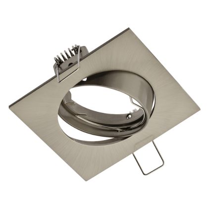   GTV OP-PRAN6-02 Süllyesztett négyzet alakú spot lámpatest, inox színben