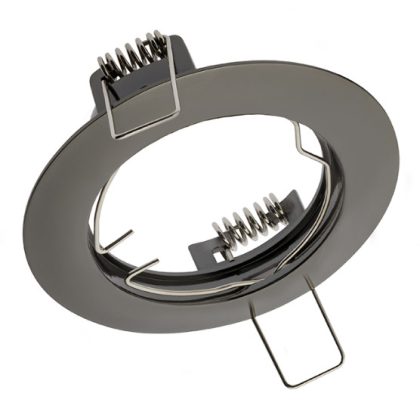   GTV OP-PROD3-21 Mennyezeti kerek spot lámpatest, PORTO, fekete króm színben