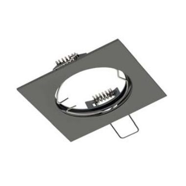 GTV OP-PROD4-21 Süllyesztett négyzet alakú spot lámpatest, fekete króm