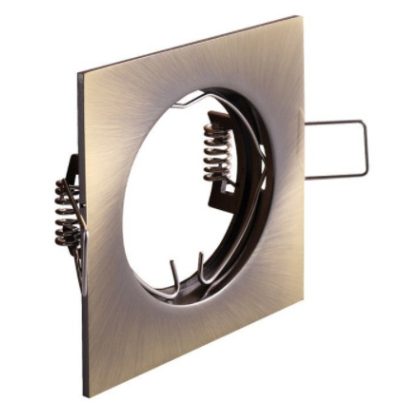   GTV OP-PROD4-30 Süllyesztett négyzet alakú spot lámpatest, antik arany