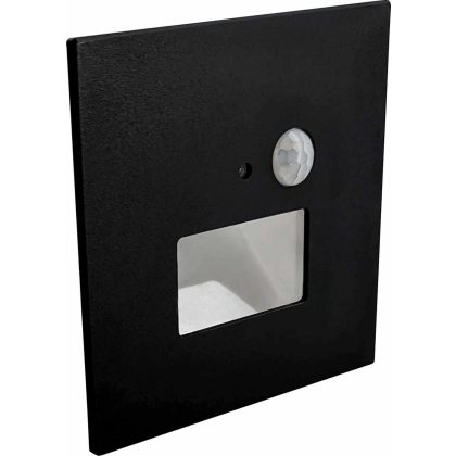   GREENLUX GXLL092 JACK PIR Black 1,5W CCT 75/120lm - Beépíthető LED lámpa infravörös (PIR) mozgásérzékelővel, 86, 5 x 40 175 g, 3000/4000/6500K