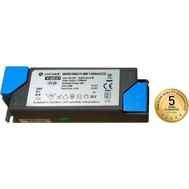 GREENLUX GXRE307 "DRIVER VIRGO 5Y 48W 1200mA  - LED driver/meghajtó [világítótestekhez való alkatrész]