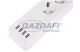 GREENLUX GXSH023 WiFi 4SOC SCHUKO 4USB Asztali okos elosztó kapcsolóval, 1,8 m kábel