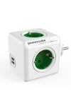 1202GN/DEOUPC Power Cube Original USB, zöld