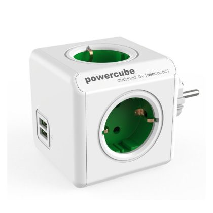 1202GN/DEOUPC Power Cube Original USB, zöld