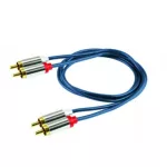 A 3-1M 2xRCA d - 2xRCA d, 1,0m, fém