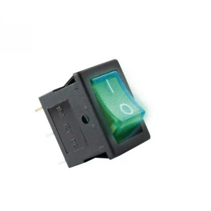 AKV 02 Kapcsoló 12V 1ák világító zöld