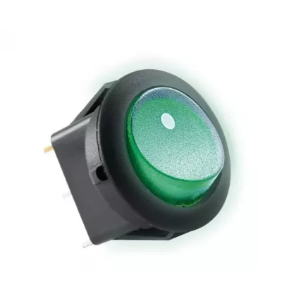 AKV 12 Kapcsoló 12V 1ák világító zöld