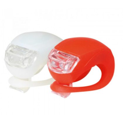 BV 10 LED-es kerékpárlámpa készlet, szilikon