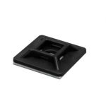 CTT 19BK Kábelkötegelő talp 50db 19,5x19,5mm, fekete