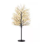   DD57832 LED-es fa, 150cm, 580 LED, gömb dekor, melegfehér, 230V~