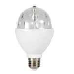 DL 4/27 Diszkó lámpa, forgó RGB LED, 3W