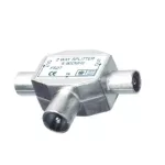 FS 28 Koax elosztó   1dugó-2alj,fém