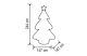 HOME KD 240 K Felfújható karácsonyfa, 240 cm, belső LED projektorral