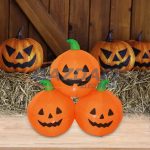   HOME KD 90 T Felfújható Halloween tökrakás (3db tök egyben), 90 cm, LED világítással