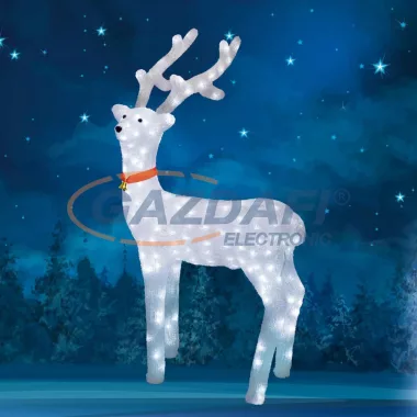 HOME KDA 50 Akril rénszarvas, kültéri, 240 WH/WW LED, 100 cm