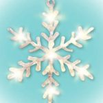 Home KID 701/WW LED-es ablakdísz, hókristály