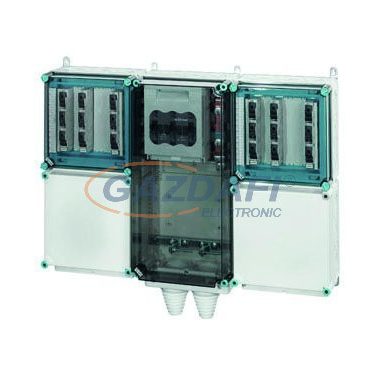 HENSEL Mi PV 5123 Inverter csatlakozó doboz biztosítós terhelésszakaszolóval 63 A, D02 csatlakozó szekrénnyel, 900x700x214 mm