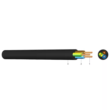 H07ZZ-F Halogénmentes gumitömlő vezeték 450 / 750 Volt 4G25 mm2 H07ZZ-F Halogénmentes gumitömlő vezeték 450 / 750 Volt 4G25 mm2