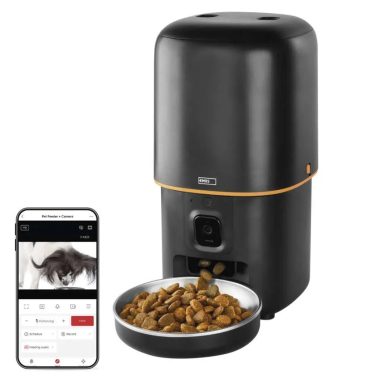 Emos H6004 GoSmart állateledel adagoló kamerával Pet Care, 4 l, fekete, Wi-Fi