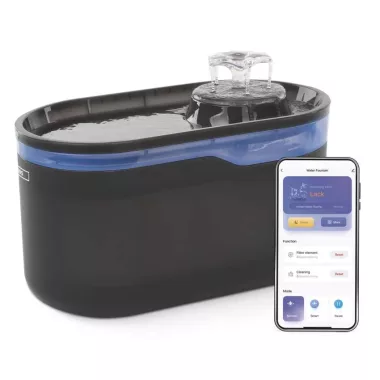 Emos GoSmart H6102 háziállat itató Pet Care, 2,6 l, szürke, Wi-Fi
