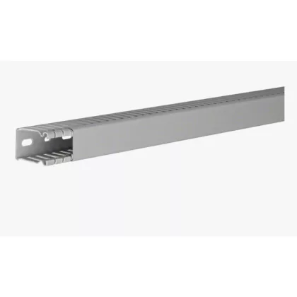 HAGER BA64002507030B Perforált vezetékcsatorna BA6, PVC, 40x25mm, szürke HAGER BA64002507030B Perforált vezetékcsatorna BA6, PVC, 40x25mm, szürke