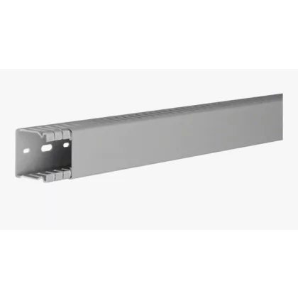   HAGER BA64004007030B Perforált vezetékcsatorna BA6, PVC, 40x40mm, szürke