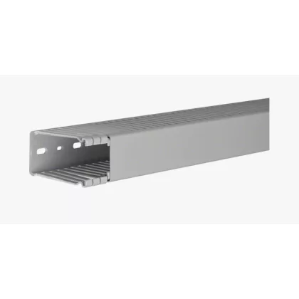   HAGER BA68004007030B Perforált vezetékcsatorna BA6, PVC, 80x40mm, szürke