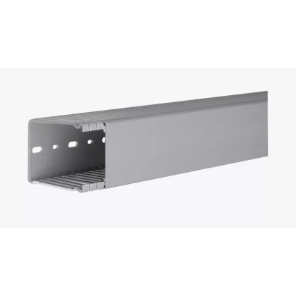 HAGER BA68006007030B Perforált vezetékcsatorna BA6, PVC, 80x60mm, szürke HAGER BA68006007030B Perforált vezetékcsatorna BA6, PVC, 80x60mm, szürke