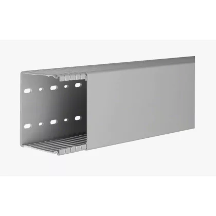   HAGER BA68010007030B Perforált vezetékcsatorna BA6, PVC, 80x100mm, szürke