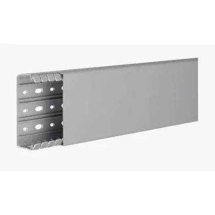 HAGER BA740100 Perforált vezetékcsatorna BA7 40x100, szürke HAGER BA740100 Perforált vezetékcsatorna BA7 40x100, szürke