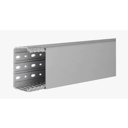   HAGER BA760100 Perforált vezetékcsatorna BA7 60x100, szürke