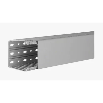HAGER BA780080 Perforált vezetékcsatorna BA7, PVC, 80x80, szürke HAGER BA780080 Perforált vezetékcsatorna BA7, PVC, 80x80, szürke
