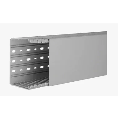 HAGER BA780120 Perforált vezetékcsatorna BA7, PVC, 80x120, szürke HAGER BA780120 Perforált vezetékcsatorna BA7, PVC, 80x120, szürke