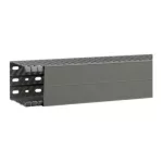   HAGER BA7A100080 Perforált vezetékcsatorna BA7A, PVC, 100x80mm, szürke