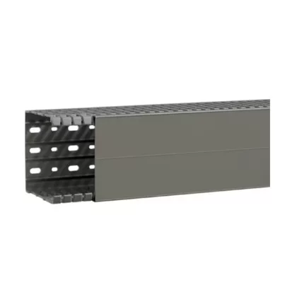 HAGER BA7A100100 Perforált vezetékcsatorna BA7A, PVC, 100x100mm, szürke HAGER BA7A100100 Perforált vezetékcsatorna BA7A, PVC, 100x100mm, szürke