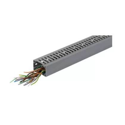   HAGER BA7A25040 Perforált vezetékcsatorna BA7A, PVC, 25x40mm, szürke
