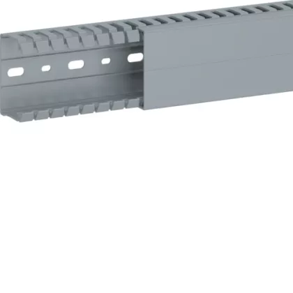 HAGER BA7A80040 Perforált vezetékcsatorna BA7A, PVC, 80x40mm, szürke HAGER BA7A80040 Perforált vezetékcsatorna BA7A, PVC, 80x40mm, szürke