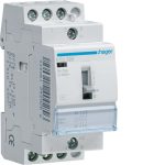   HAGER ETC325 Mágneskapcsoló, 3Z, 25A, 230V AC, I-0-II, moduláris, kézzel is kapcsolható