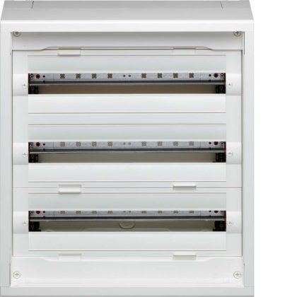   HAGER FD32DN Vega D, 3 soros, falon kívűli elosztó, teljesen beépített, ajtó nélkül, 300mm üres hely (2 sor), 600x550x193, 24 modul