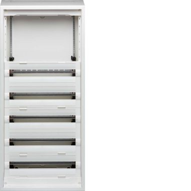 HAGER FD72AN Vega D, 7 soros, falon kívűli elosztó, félig előszerelt, ajtó nélkül, 300mm üres hely (2 sor), 1200x550x193, 120 modul