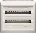   HAGER FU22DN Vega D, 2 soros, süllyesztett elosztó, teljesen beépített, ajtó nélkül, 48 modul, 506x550x110,